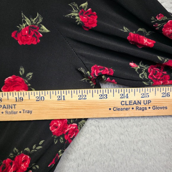 Torrid Dress Womens Plus Size 2X Floral Skater Whimsigoth Vamp Dark Romantic NEW - Picture 9 of 16